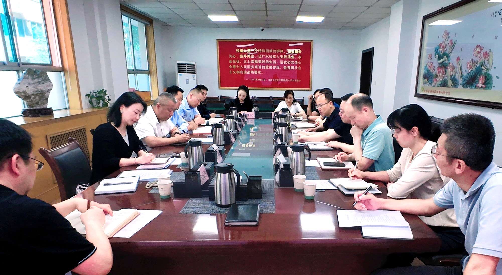 強(qiáng)盛一行赴西安市殘疾人聯(lián)合會(huì)開(kāi)展專題調(diào)研——共商殘疾人康復(fù)養(yǎng)老事業(yè)發(fā)展，探索科技助殘服務(wù)新模式