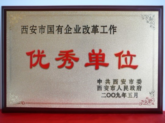 2009年5月，被西安市委、市政府評為西安市國企業(yè)改革工作優(yōu)秀單位